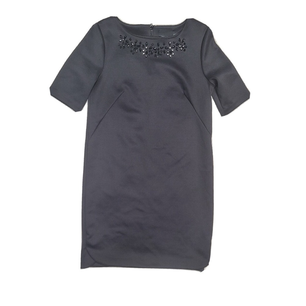 cynthia rowley Women's‎ Black Dress Size 6 Embroidered Stretch